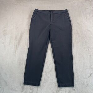 Lululemon City Trek Trousers Women 10 Black Urbanite Twill‎ fabric Travel Office